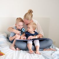 Babs Streppel-Roubos and her kids